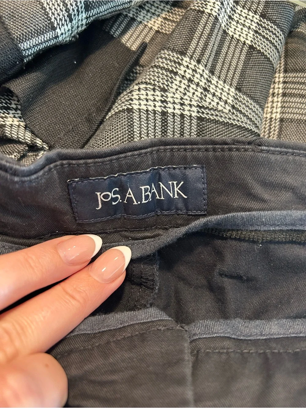 Jos A Bank Men's Black Dress Pants - Classic Straight Fit